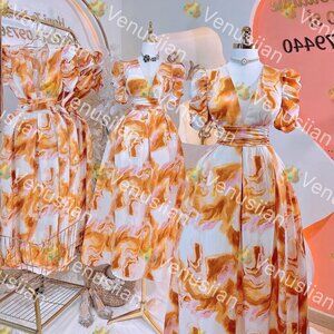 CARAMEL PADDED TRUFFLES MAXI DRESS WOMEN'S CLOTHING FASHION MAXI DRESSES